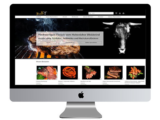 Referenz SEO-Online-Shop-System auf Provisionsbasis - Feinkost Pum