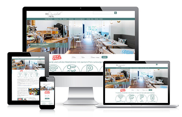 Referenz SEO Internetseite - Hotel Schreder in München